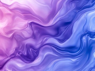 Obraz premium Abstract Swirling Purple and Blue Liquid Marble Pattern