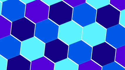 Abstract technology background hexagon glow neon line business background theme. A soothing gradient blue background with a subtle shift from white to light blue hexagon