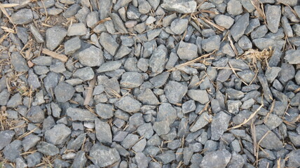 Close Up Of Gray Gravel Texture
