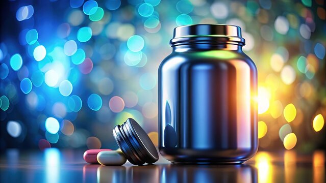 Sport Supplements Fitness Nutrition Bokeh Effect 64x64 Editable Outline