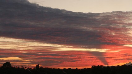 Obraz premium View of the evening sky, sunset with amazing colors
