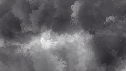 Abstract black watercolor background.Hand painted watercolor. vector