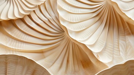 Nautilus shell highlighted in an abstract background, showing its iconic spiral. The shell's geometric design adds a unique touch to the wallpaper.