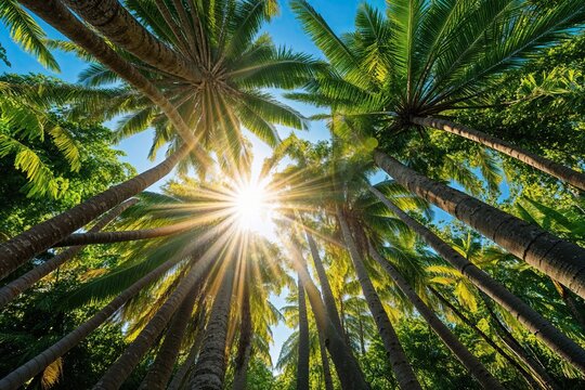 Three Dimensional Sunlight Patterns from Tropical Tree Branches