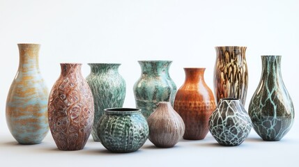 Collection of Decorative Vases