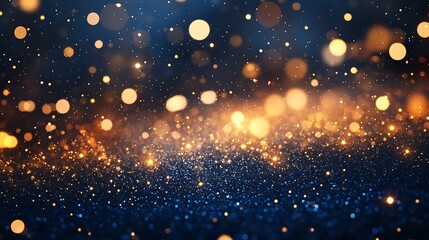 Obraz premium Abstract glittering lights background with bokeh blur