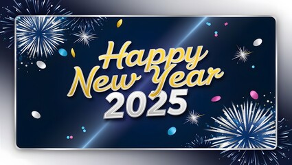 Naklejka premium Happy new year background