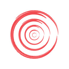 painted circles geometric shape