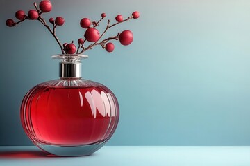 minimalist elegant perfume bottle displayed against a sleek background emphasizing luxury and sophistication perfect for showcasing a highend fragrance brand