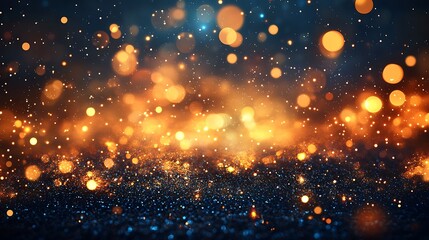 Obraz premium Abstract glittering lights background with bokeh blur