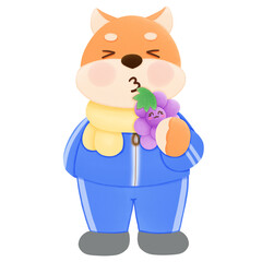 Dog eat grapes 