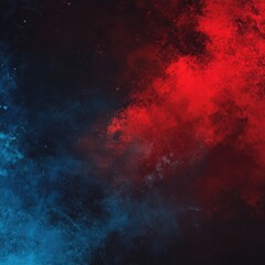 Obraz premium Smoke Effect on Red and Blue Background