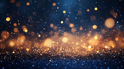 Fototapeta premium Abstract glittering lights background with bokeh blur