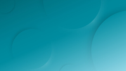Geometric round shadow texture  Sea green gradient background