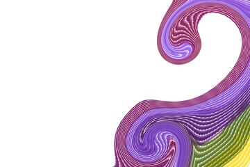 Purple, greend and yellow marble effect texture liquid background wallpaper. Corner border. Copy space