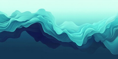 Ocean Wave Gradient Shades of turquoise, deep blue, and teal, giving an oceanic, flowing impression,space for text