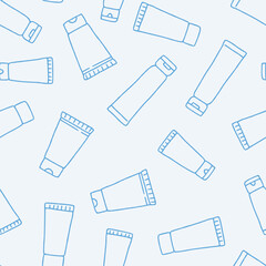 Outline Tube Vector Seamless Pattern illustration for Print, Wallpaper, Decoration.