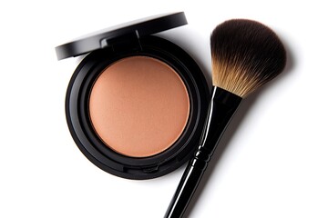 Compact Powder with Brush for Flawless Makeup