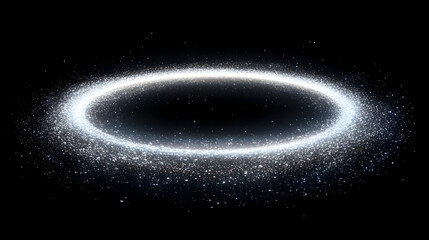 Glowing Ring Abstract Background