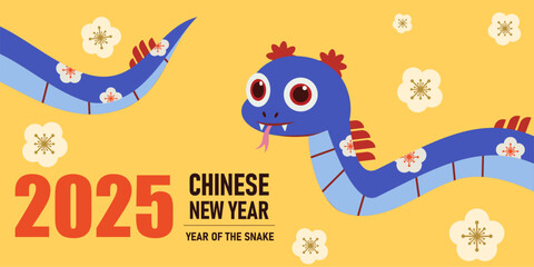 Lunar new year vertical background, banner, social media story template. Happy Chinese new year 2025 greeting card with snake. vector illustration  cover, banner, website, calendar.