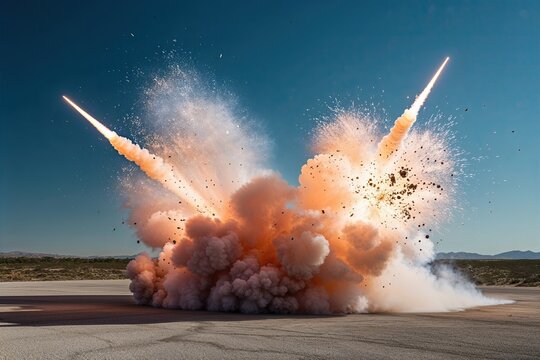 Influence of Explosions on Crystal Clear Surfaces in Dynamic Environments