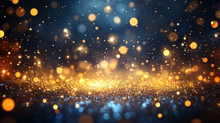 Fototapeta premium Abstract glittering lights background with bokeh blur