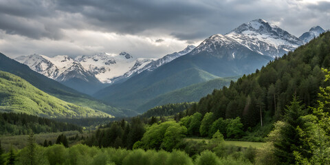 Fototapeta premium panorama of the mountains