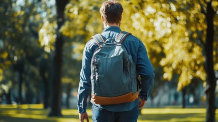 Man Walking in the Park