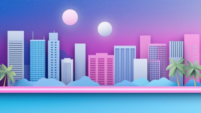 A futuristic cityscape with hyperloop tunnels seamlessly integrated into the urban architecture, suggesting a vision of future transportation.