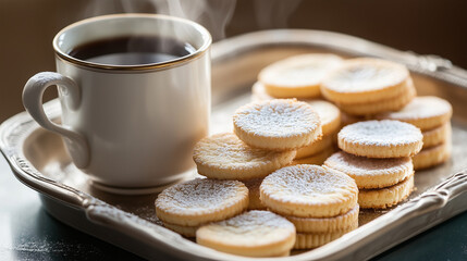 Lots of cookies and coffee