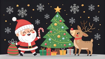 All object of Christmas-themed