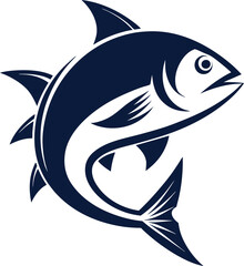 art illustration fish logotype icon vector