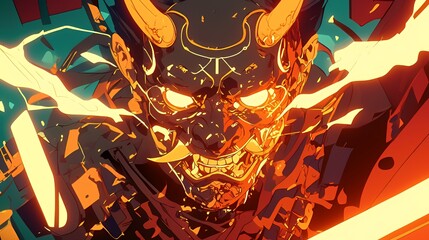 Demon Warrior in Battle