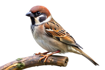 Sparrow Bird on Transparent Background