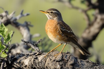 immature American robin