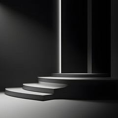 Obraz premium empty stage with spotlight on stage