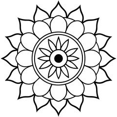 Indian traditional mandala vector art