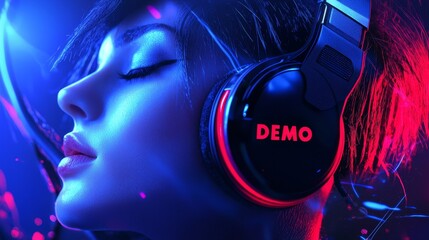 Music cover for demo song with bold "DEMO" text.