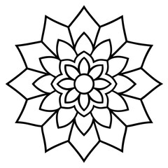 Indian traditional mandala vector art