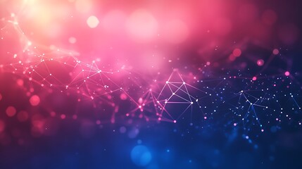 Abstract social network background with interconnection