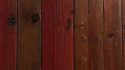 Naklejka premium red wooden wall