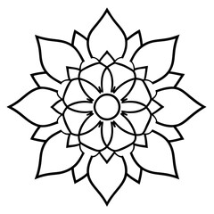 Indian traditional mandala vector art