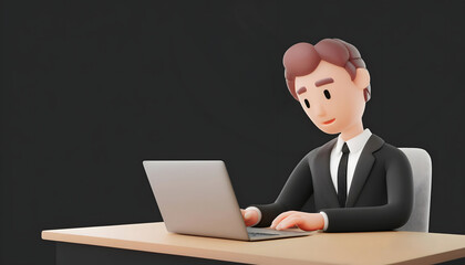 Burnout at the table Overwhelmed employee with messy workspace.