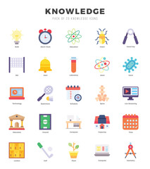 Knowledge icon pack for your website. mobile. presentation. and logo design.
