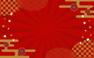 お正月のめでたい背景