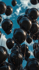 colorful party balloons on white background. Festive party and Happy birthday decoration with copy space. set of multicolored balloons space for text
