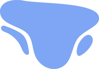 Abstract Liquid shapes set Isolated Flat Vector background illustration. Minimal curvy design Modern template with place for text. Geometric graphic elements. Vector illustration