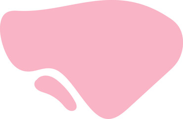 Abstract Liquid shapes set Isolated Flat Vector background illustration. Minimal curvy design Modern template with place for text. Geometric graphic elements. Vector illustration