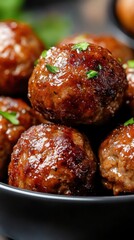 Hearty german meatballs with tangy sauce for a delicious homemade meal