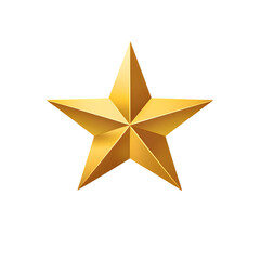 Obraz premium A shiny gold star on a black background.
